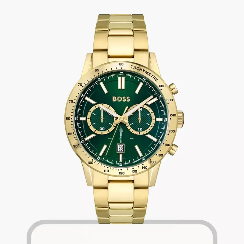 Hugo Boss Allure Green Dial Gold Men's Watch | 1513923